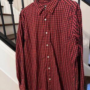 Sonoma Red and Black Plaid Men's Shirt